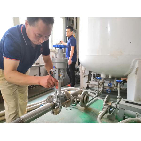 Thermal Insulation Steam Jacket Valve PN40 DN40 Cryogenic Control Valve