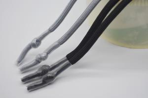 Best Custom Polyester Hoodie Laces Drawcord String With Round Clear Aglet Tips wholesale