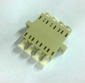 Best Blue color LC OM3 Quad Fiber Optic Adapter 4 Cores With Low Insertin Loss wholesale