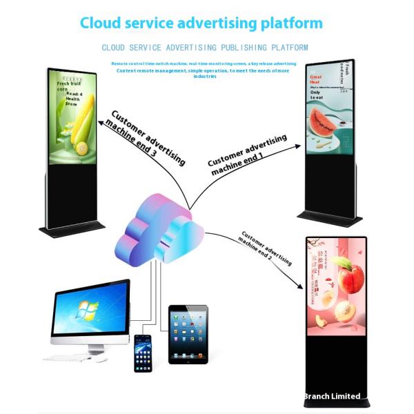 75 Inch Vertical Advertising LCD Display with Explosion-Proof Technology