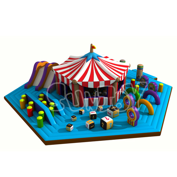Happy Circus Playground 1000D Plato Inflatable Play Park