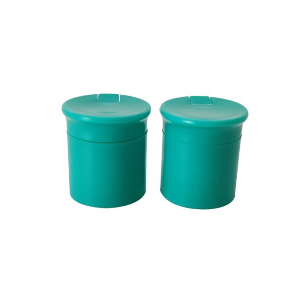 Green PP 15/415 Plastic Bottle Flip Top Cap For Makeup Remover