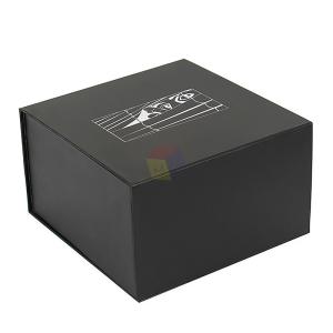 Best Matte Black Apparel Paper Box Flat Folding Baseball Cap Shipping Box wholesale