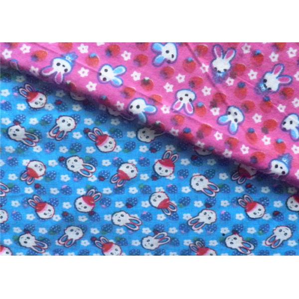 Customized Printed Cotton Flannel Cloth Single Or Double Sided Brush