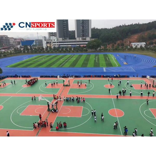 Easy Installation Fire Resistant Running Track Anti UV Rubber Running Track