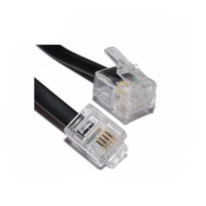 RJ11 RJ12 Spiral Telephone Cable 6ft 24AWG 350MHz Shielded