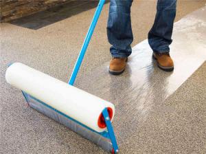 Best Damp Proof 70mic 500ft Clear Carpet Protector Film Pet Friendly Area Damage Free wholesale