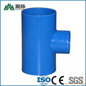 China Blue Color PVC Drainage Water Pipe Fittings Large Diameter 90 Deg Elbow on sale