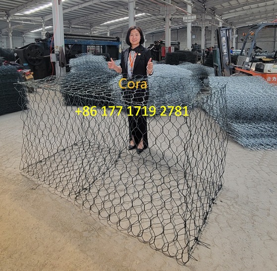 2×1×1m Stone Filled Galvanized Gabion Mesh Wall Easily Assembled For Wall Protection
