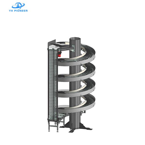 Cheap Space Saving Spiral Elevator Conveyor with Compact Structure for Efficient Vertical Material Handling for sale