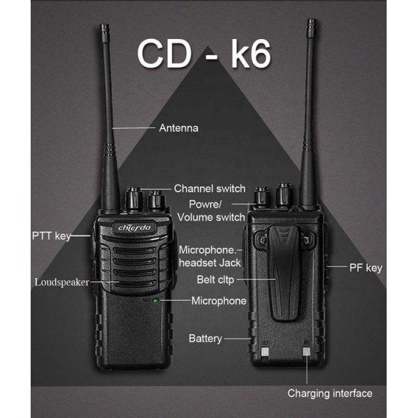 Chierda CD-K6 Long Range Walkie Talkie 7KM Range 16 Channels