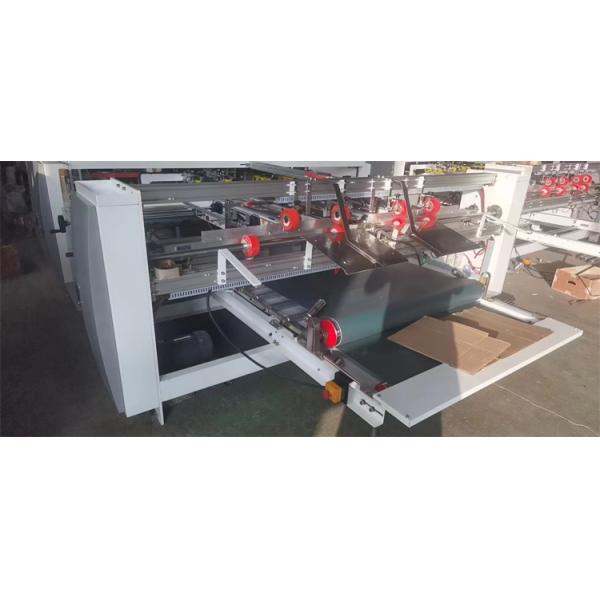 380V Semi Automatic Corrugated Cardboard Two Pieces Carton Box Folder Gluer Machine for Paper Forming