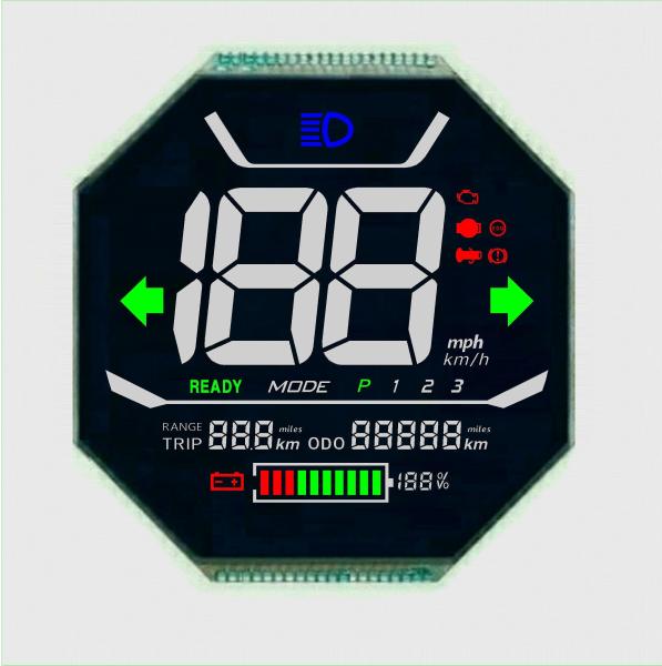 Cheap 5V 7 Segment Lcd Module Speed Meter Lcd Display 69.5x69.5mm for sale