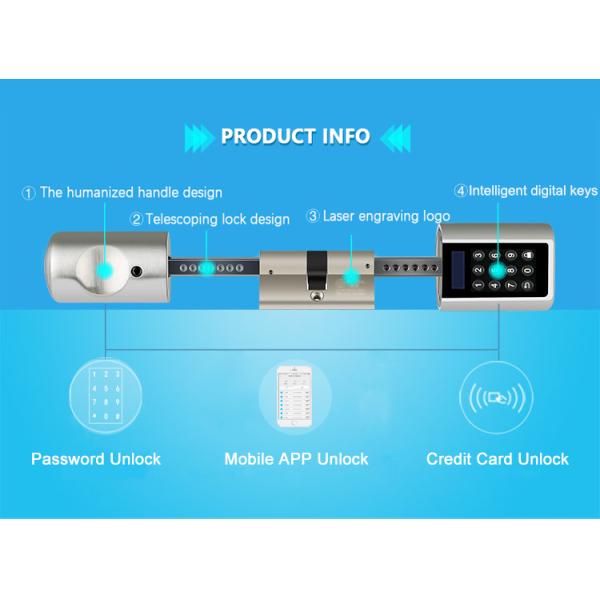 Password RFID Card Bluetooth Tuya Smart Lock Cylinder