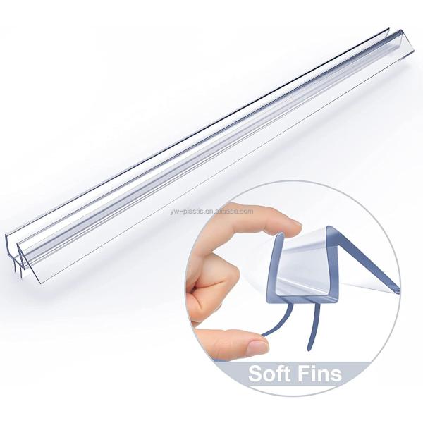 Silicone Curved Rubber Plastic Seal for Custom Shape H Shape PVC Bath Shower Screen