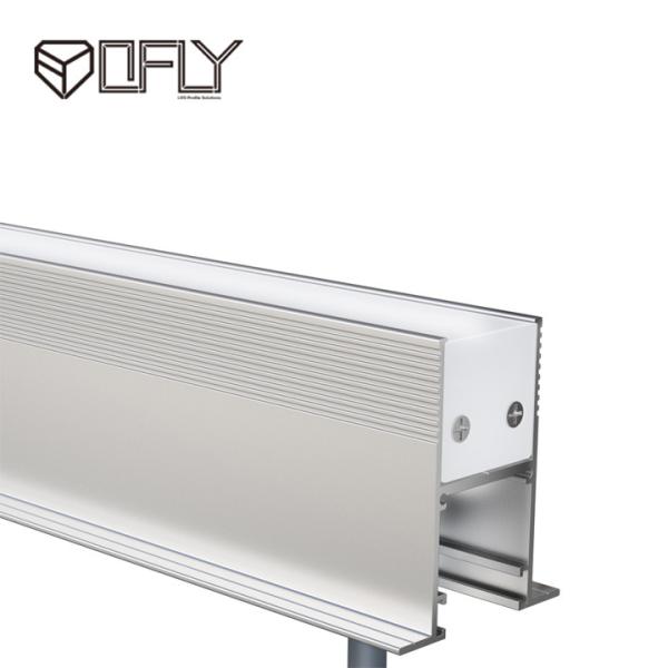 Cheap Square Aluminum LED Profile Channel Recessed Floor Wall Ceiling Mounting for sale