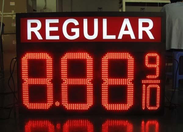 Cheap 10 Inches 7 seg LED display , Digits Clock 8888 moving message display for sale
