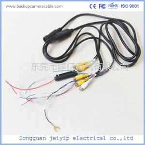 Best 13 Pin DC Connector Backup Camera Cable Socket To DC BNC RCA Cable Connector wholesale