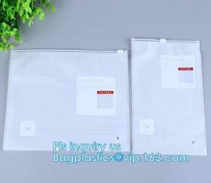 China PVC Zipper Slider Bag For Travelling Grocery Packaging, slider zipper pvc packing documents bags, Women Waterproof Cosme on sale