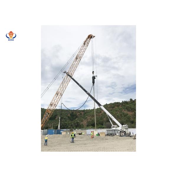 Bottom Feed Electrical Vibroflot 180KW Offshore Stone Column Constriction Application