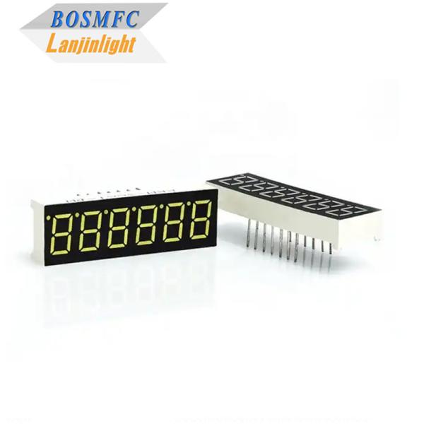 Cheap 0.36 Inch 7 Segment LED Display 6 Digits Multi Function 20mA for sale