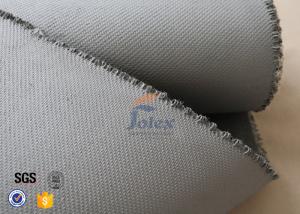 Best Grey 1500gsm 1.5mm E Glass Cloth , Silicone Coated Fiberglass Cloth Sheets wholesale