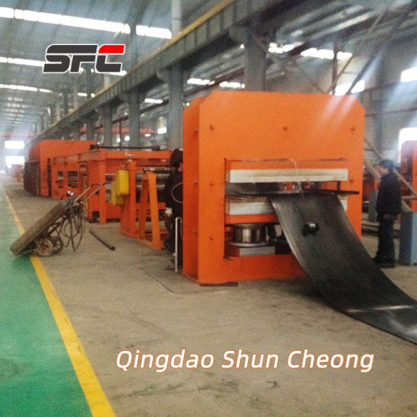 Multiple Heating Zones Independent Temperature Control PLC Conveyor Belt Vulcanizing Machine Rubber Vulcanizing Press