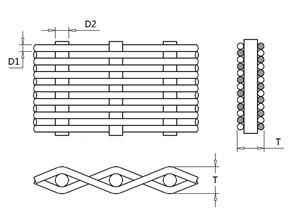 35Micron 70X350Mesh, Plain Dutch Weave Filter Cloth, Firm Structure