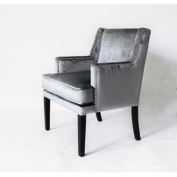 French style chair Newest Solid Wood Living Room Furnitur , velvet Fabric Accent Chair