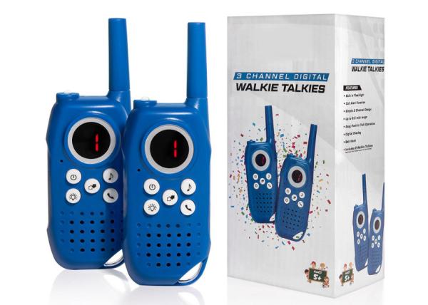 Cheap Cute Size 0.5W Kids Walkie Talkie Easy To Use 3 Channels Digital Design for sale