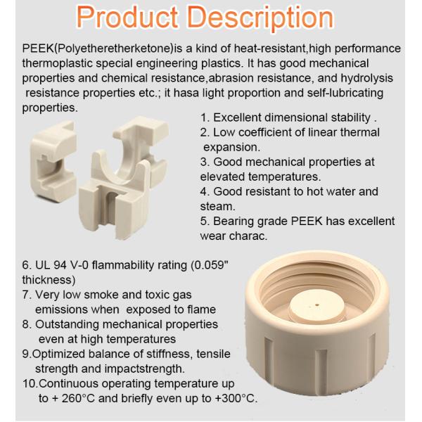 Self lubricating low-noise Peek bearings