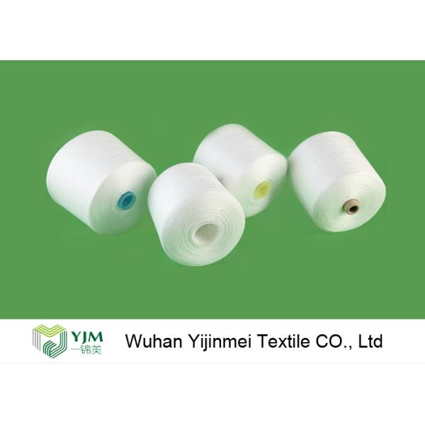 Recycled Z Twist Knotless Bright Ring Spun 100 Polyester Yarn For Garments Sewing