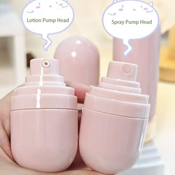Upside Down Leak-proof Airless Pump Bottle for Cosmetic Packaging in 15ml 30ml 50ml Sizes