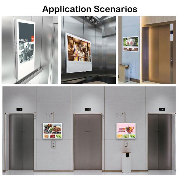 Wall Mount LCD Digital Signage Single Dual Screen Digital Signage 21.5''/19''/18.5''/15'' CMS Control Wifi HDMI