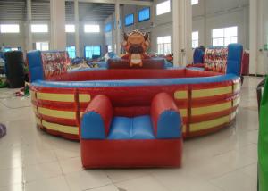 China Attractive Inflatable Rodeo Bull , Funny Theme Inflatable Bull Ride Digital Printing on sale