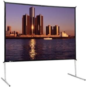 Cheap Portable Projector Fast Fold Screens / Movie Presentation Rear Projection Screen for sale