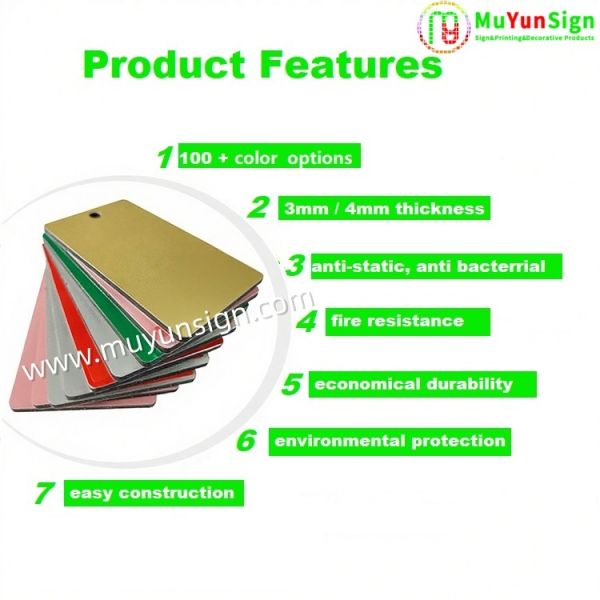 Printable 3/4mm Aluminium Composite Panel Impact Resistant