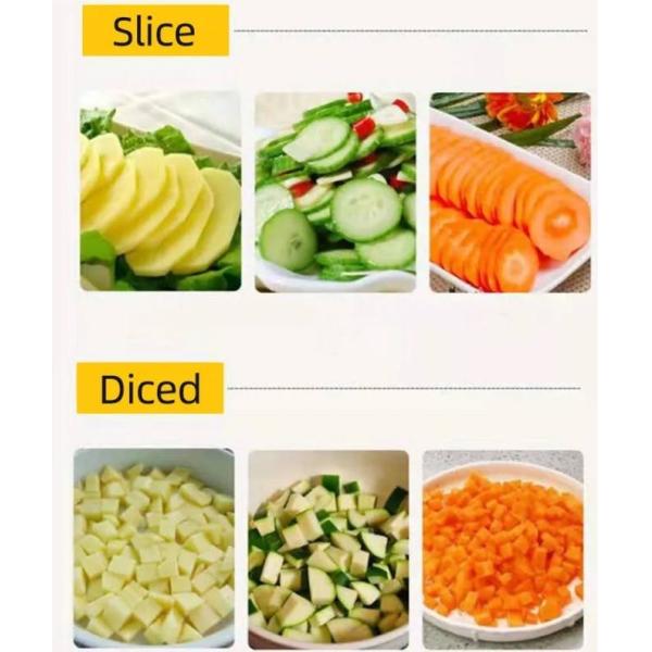 Electric Commercial Meat Cutting Machine Grinder Chopper Stainless Steel Multi Function