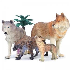 Best FRP Resin Wolf Statue Life Size / Fiberglass Animals Sculpture Customization wholesale