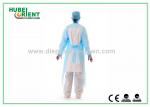 Anti-Dust Blue Disposable use Protective Gowns with thumb cuffs/Safety