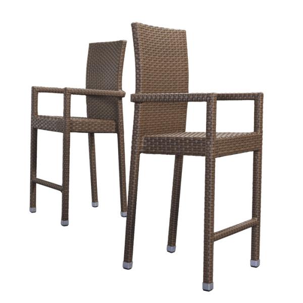 Cheap Espresso Rope Outdoor Bar Chairs for sale