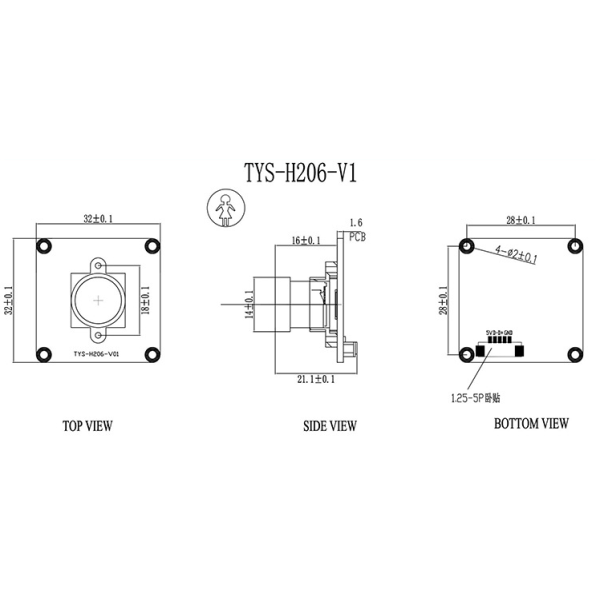 OV2735 1080P USB Camera Module 1/2.7Inch 30fps 1080P Mobile Camera Module