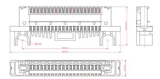 10 Pairs LSA-PLUS Disconnection Module, Switching Module, 5x8 position RJ45