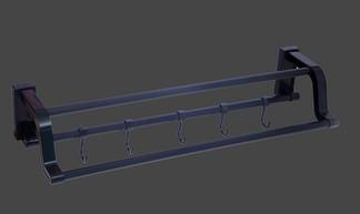 Cheap INOVI HL-V02 Plastic Double Towel Bar  600mm with Hook for sale
