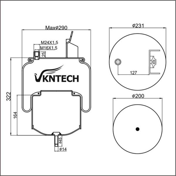 CONTITECH 6605NP01 Truck Air Spring