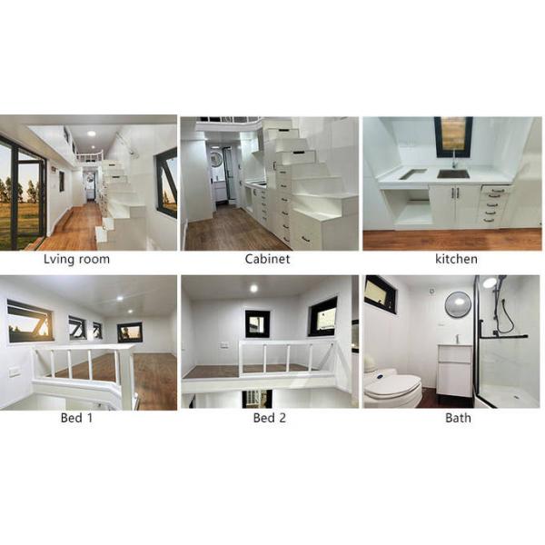Modular Prefabricated Light Steel Structure Tiny House On Wheels Tiny Cabins For Sale