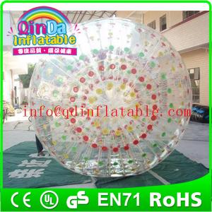 Best QinDa Inflatable water rolling ball aqua zorb ball hamster playing ball wholesale