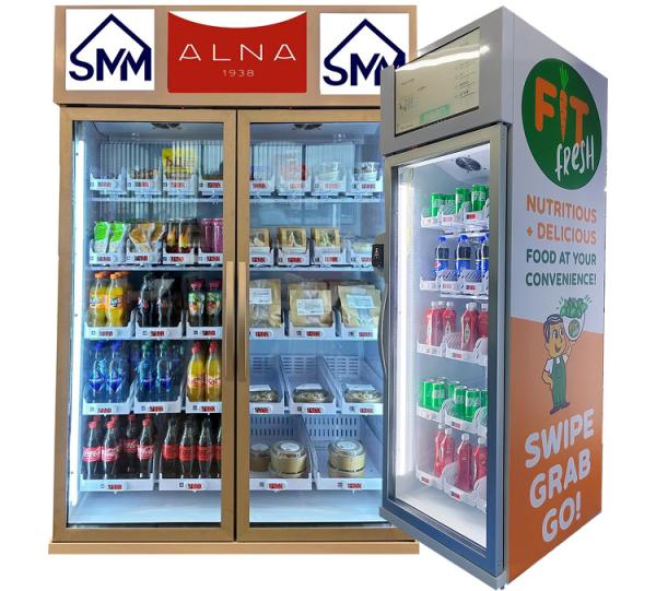 Smart Weight Sense Mini Vending Machine For Drinks , Fruits, office vending
