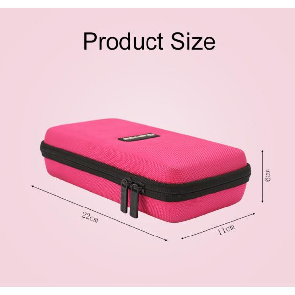 Microfiber Lining Pink Shockproof EVA Tool Case For Calculator