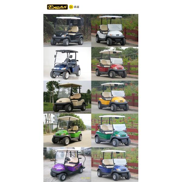 Electric Powered 2 Seats Golf Carts With Curtis Controller 48V 275A